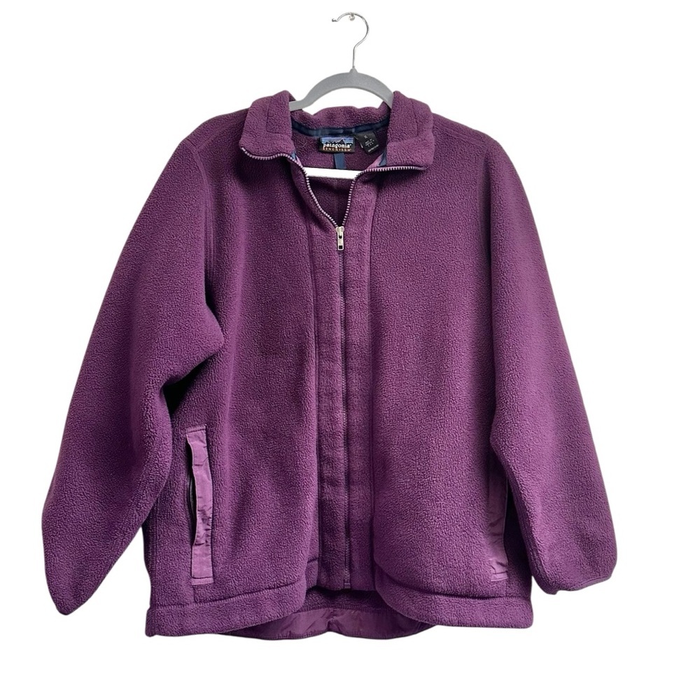 Vintage Patagonia Synchilla Full Zip Fleece Jacket – Purple (XL) - Picture 2 of 6